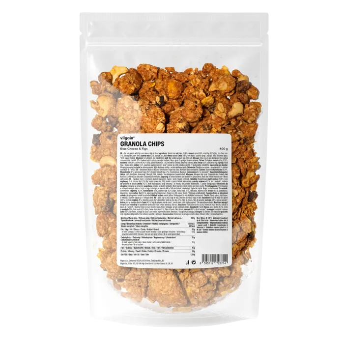 Vilgain Granola Chips modrý sýr a fíky 400 g
